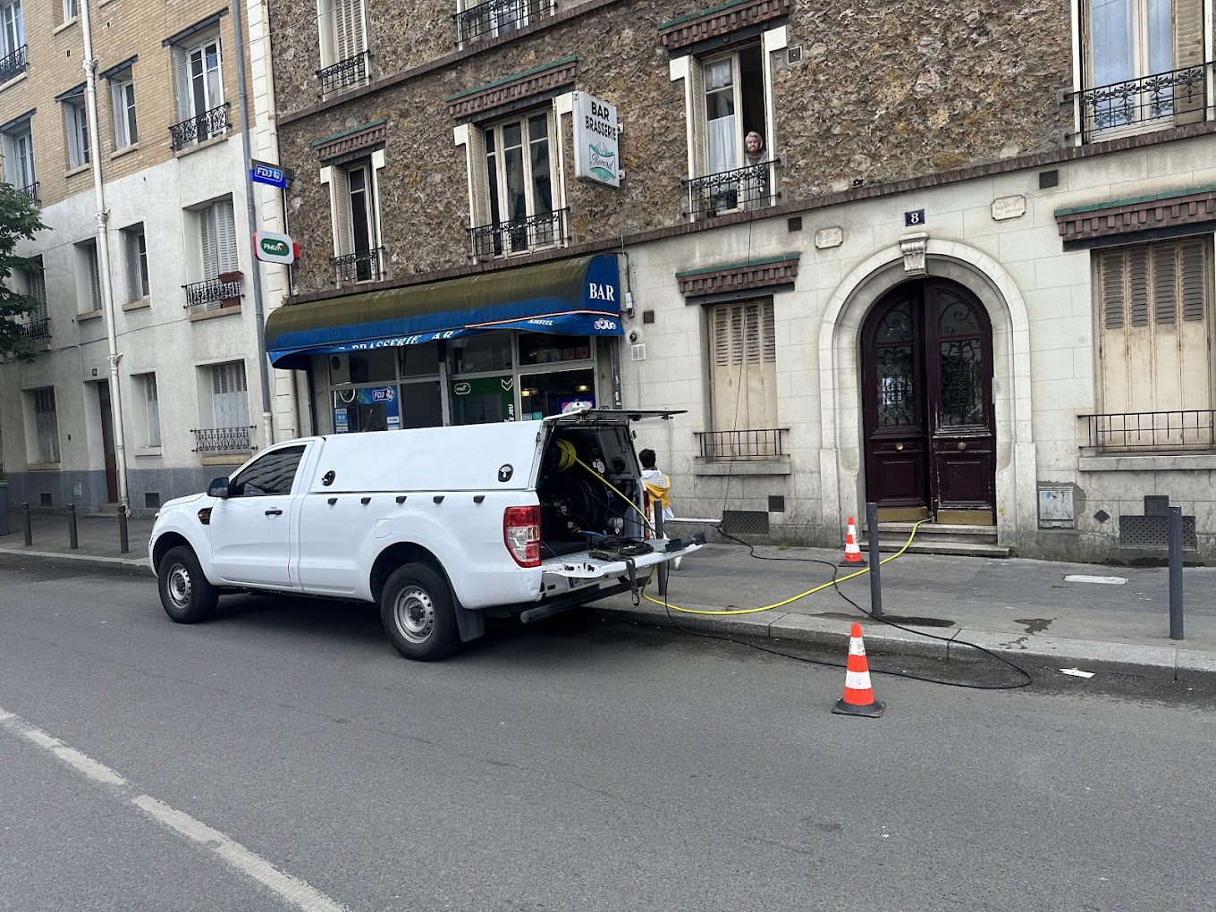 Camion utilisé pour le débouchage en Île-de-France